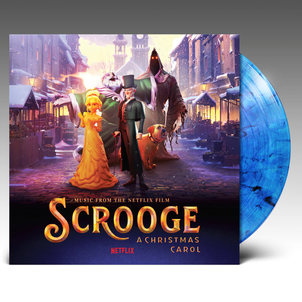 Scrooge: A Christmas Carol (Music From The Netflix Film) - 'Blue W /Black Smoke' Vinyl - Various Artists