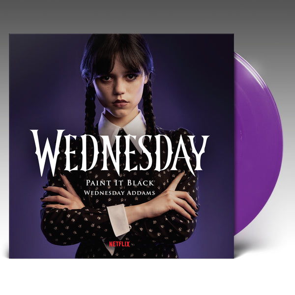 Paint It Black/Wednesday Main Theme 7" - 'Transparent Purple  Vinyl' - Danny Elfman