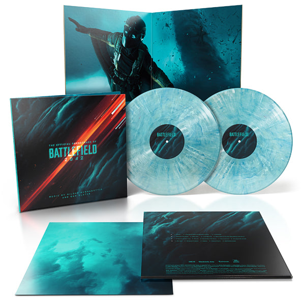 Battlefield 2042 'Rising Tides' (Blue W/ White Burst) Vinyl - Hildur Guðnadóttir & Sam Slater