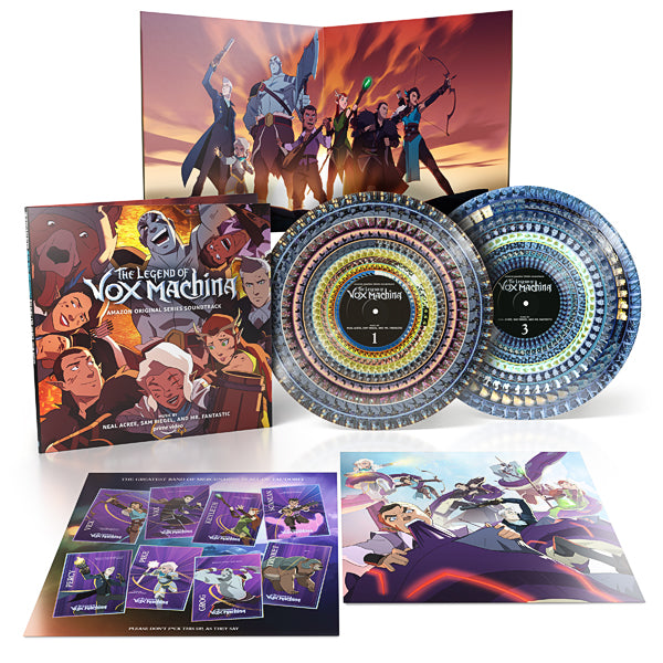 The Legend Of Vox Machina (Amazon Original Series Soundtrack) '2 x Zoetrope Picture Discs' - Neal Acree, Sam Riegel & Mr. Fantastic