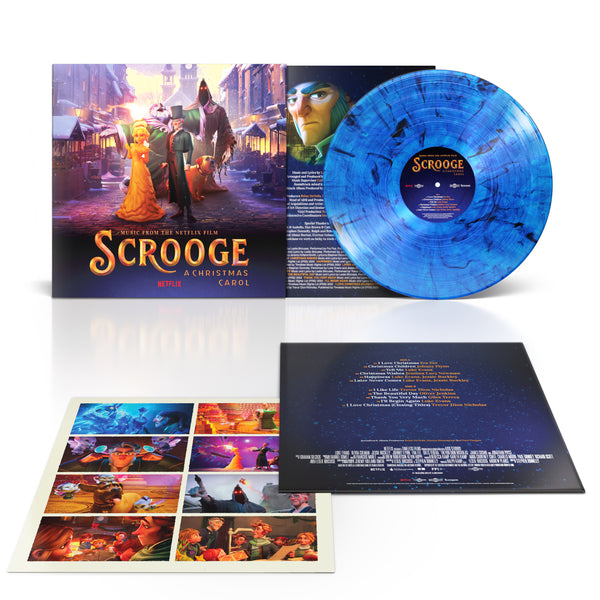 Scrooge: A Christmas Carol (Music From The Netflix Film) - 'Blue W /Black Smoke' Vinyl - Various Artists