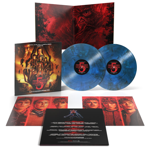 Stranger Things 5 (Original Score From The Netflix Series) Volume 2 - 2 x “Upside Down” Blue Smoke Colored Vinyl