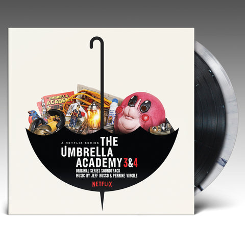 The Umbrella Academy Seasons 3 & 4 (Original Series Soundtrack) - 2 x LP White W /Black Splatter & Black W/ White Splatter - Jeff Russo & Perrine Virgile